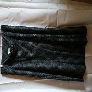 Gray plaid skirt
